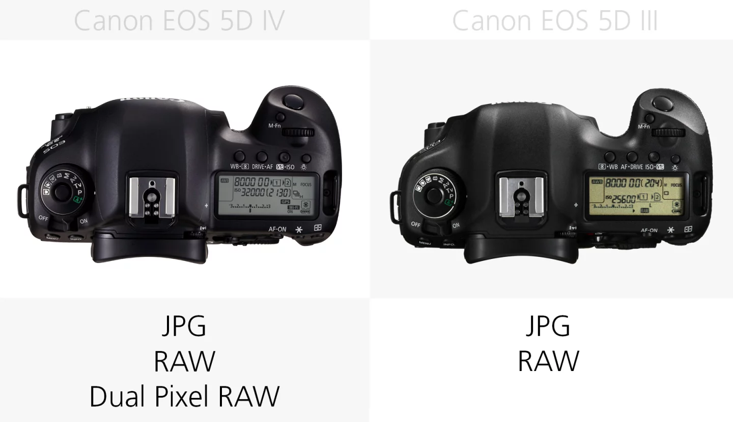 Photo file types (Canon EOS 5D Mark IV and 5D Mark III)