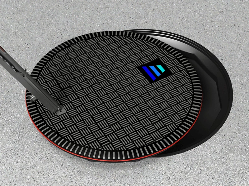 A HEVO charging station