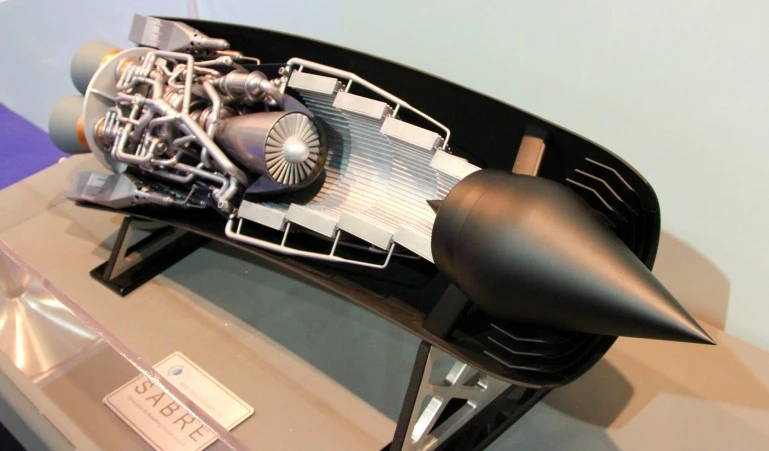 Model of the SABRE engine on display at Farnborough Airshow (Photo: Gizmag)