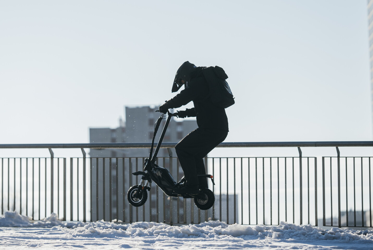 "The scooter’s sturdy build also allows riders to do stunts like wheelies, jumps, curb hops, and more," says Acer