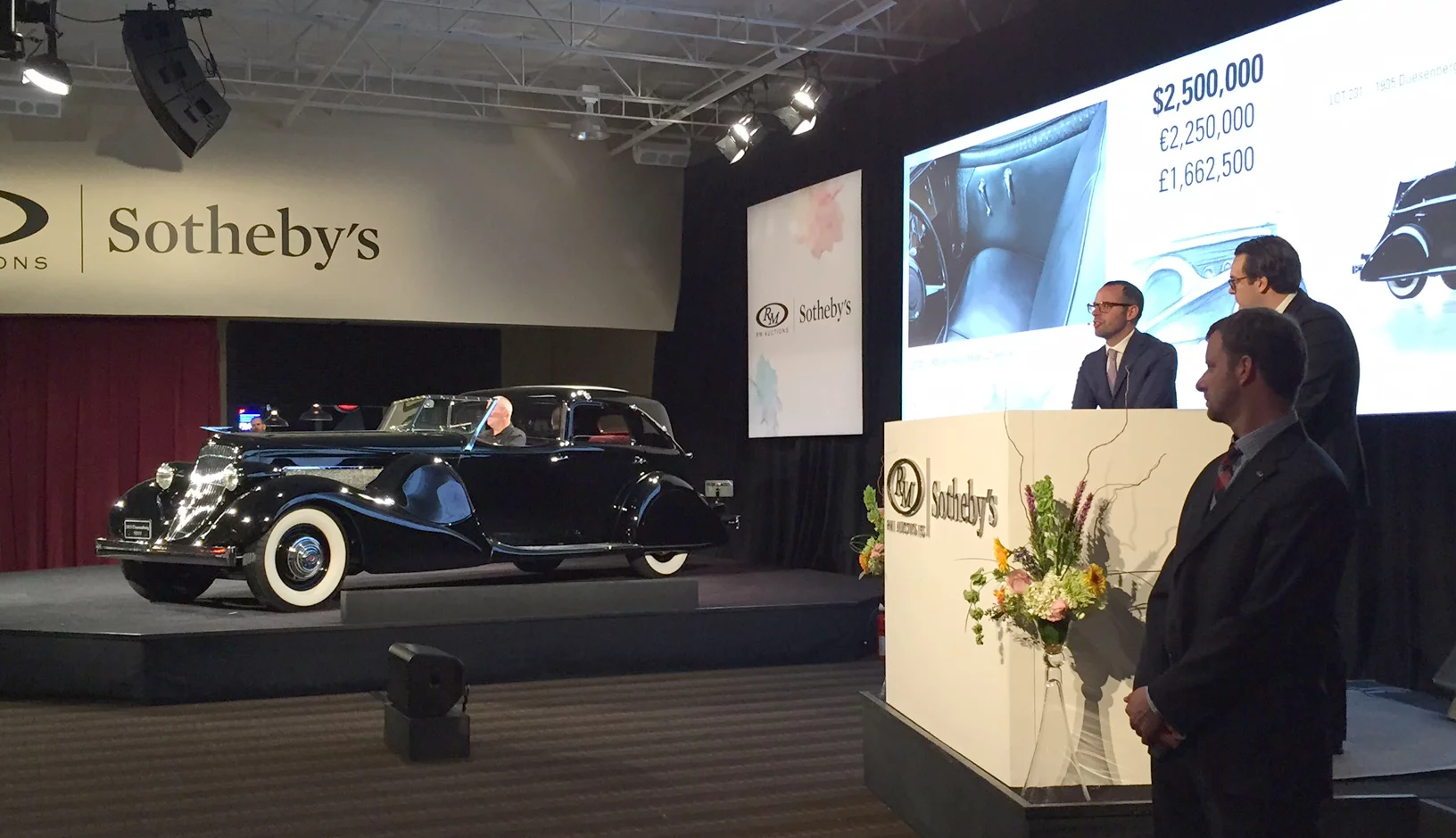 The third highest price at the Andrews collection sale was Lot 231, a 1935 Duesenberg Model SJ Town Car by Bohman & Schwarz which has previously been in the top 100 cars of all time, only being pushed out by the increasing prices of the last twelve months. <p></p><p>Indeed, someone bought well by paying only $3,630,000 as the car sold into the Andrews Collection at RM’s Monterey (Pebble Beach) auction in 2006 for $4,400,000. The car was originally designed by Duesenberg's chief designer, J. Herbert Newport, for thirties sex symbol Mae West, best known for the lines she wrote or delivered such as “Is that a pistol in your pocket, or are you just happy to see me?”, “When I'm good, I'm very good, but when I'm bad, I'm better”, “Between two evils, I generally like to pick the one I never tried before”, “It's not the men in your life that matters, it's the life in your men” and her famous response to "Goodness! What lovely diamonds!" which was “Goodness had nothing to do with it, dearie.” Mae West turned down the design, though no-one is quite sure why – it certainly wasn’t the cost, because she was the second-highest earning person in America at the time. The car was eventually built for Ethel Mars, the wife of Mars Candy company founder Franklin Clarence Mars and a trailblazer for high-achieving females just as significant as Mae West.</p>