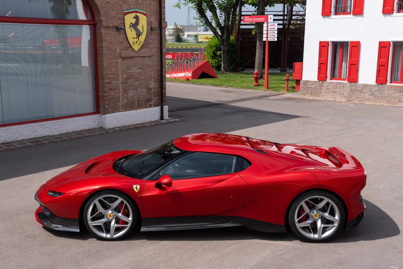 The Ferrari SP38 will be on display at this weekend's Concorso d'Eleganza Villa d'Este