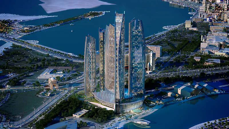 Etihad Towers in Abu Dhabi