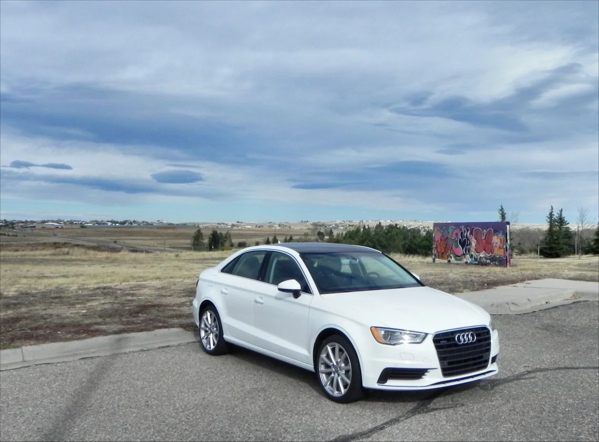 Strong body lines just below the belt and across the bottom of the doors, create a dynamic presence for the 2016 Audi A3
