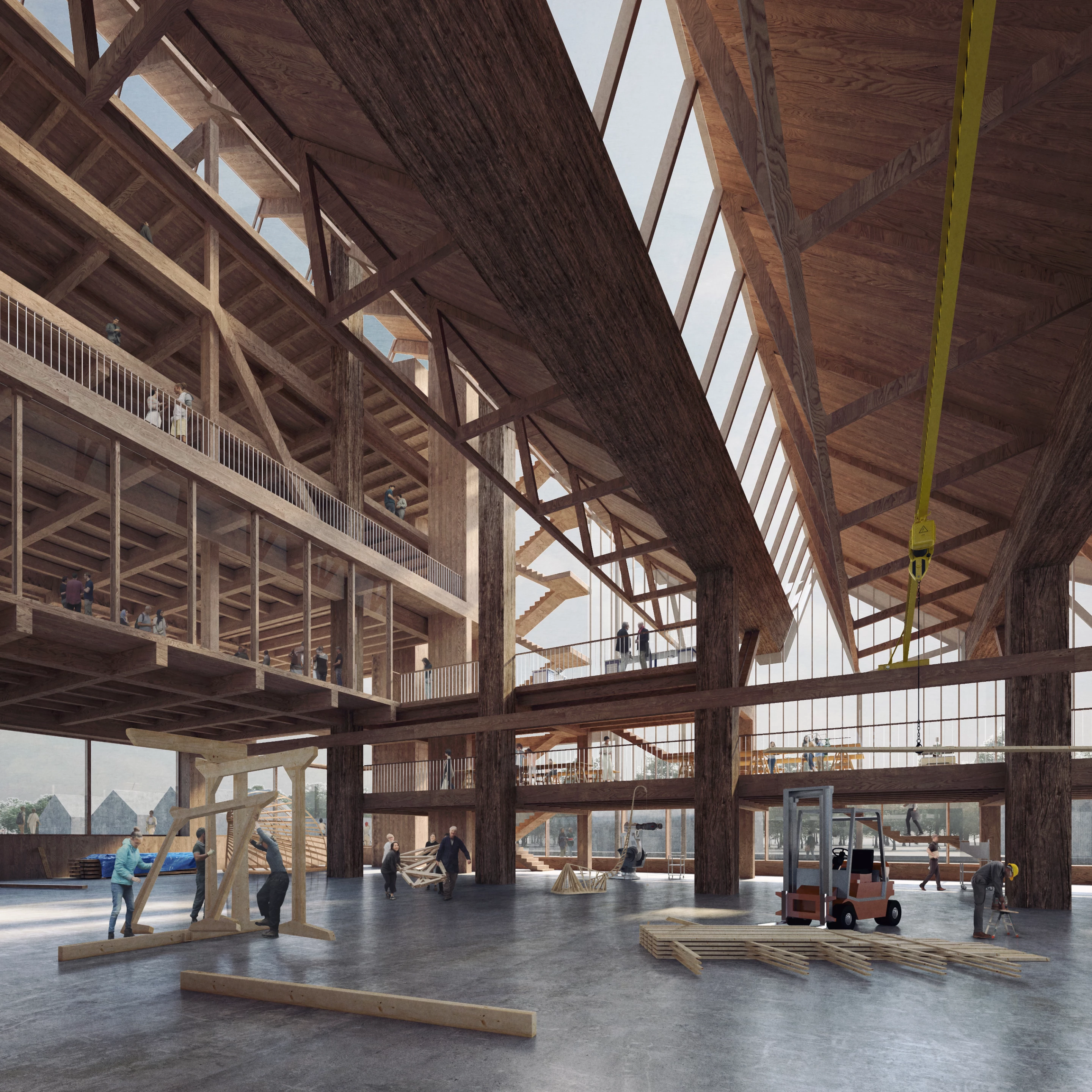 The Anthony Timberlands Center for Design and Materials Innovation will be used to train architecture students in the use of wood