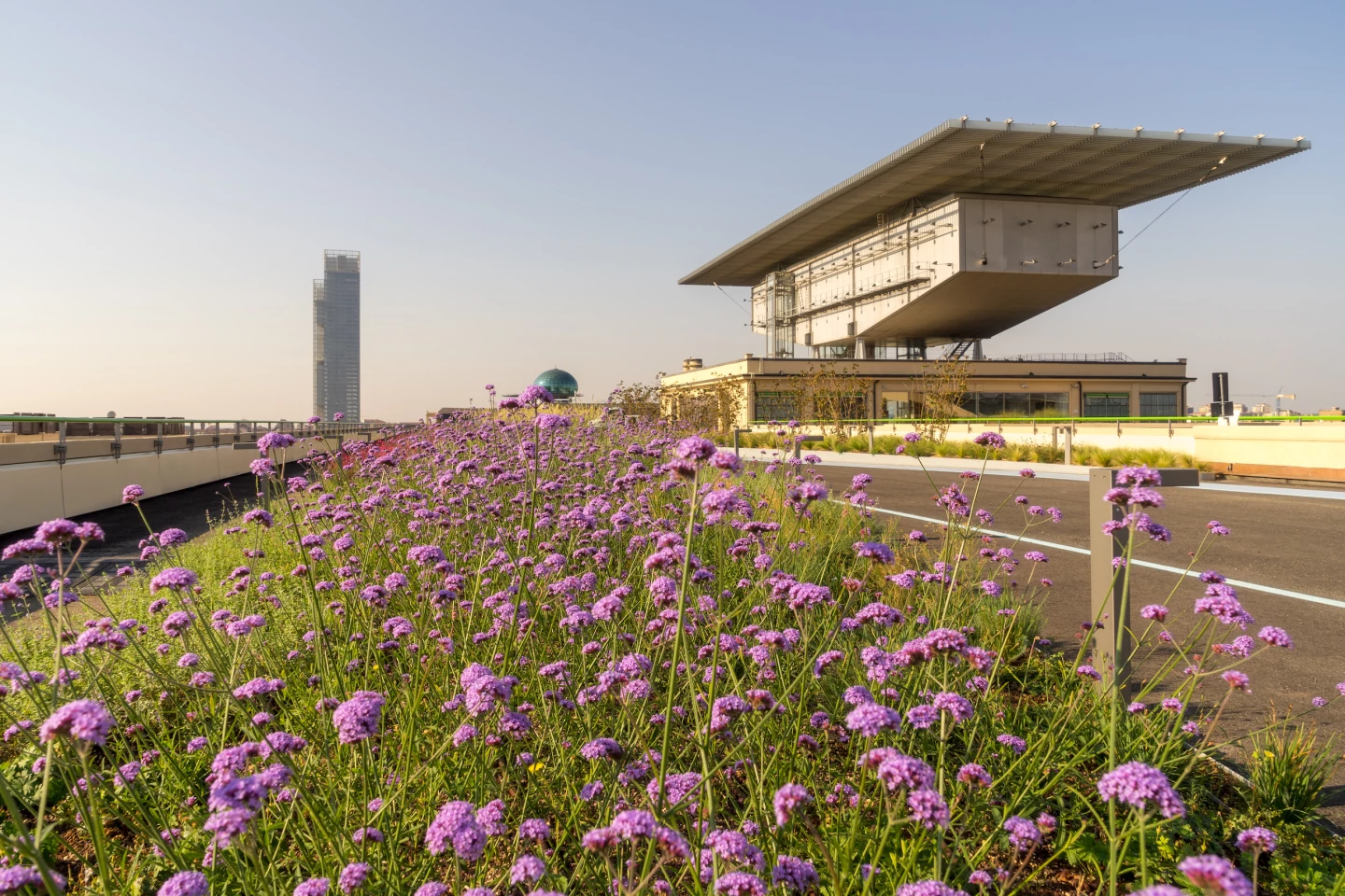 La Pista 500's extensive greenery is arranged into 28 "islands" and is made up of 300 different species