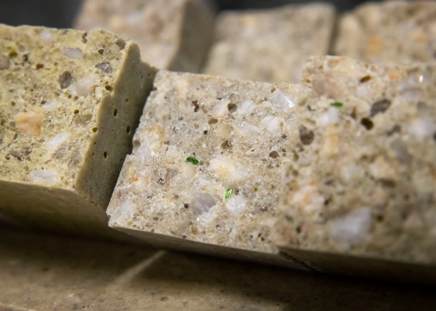 The glass-based polymer concrete was found to be significantly stronger than its traditional sand-based counterpart