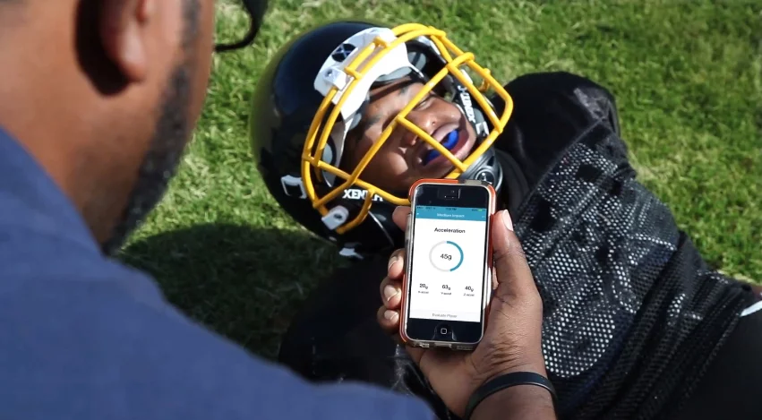 FITGuard also sends an alert to a coach or other person on the sidelines