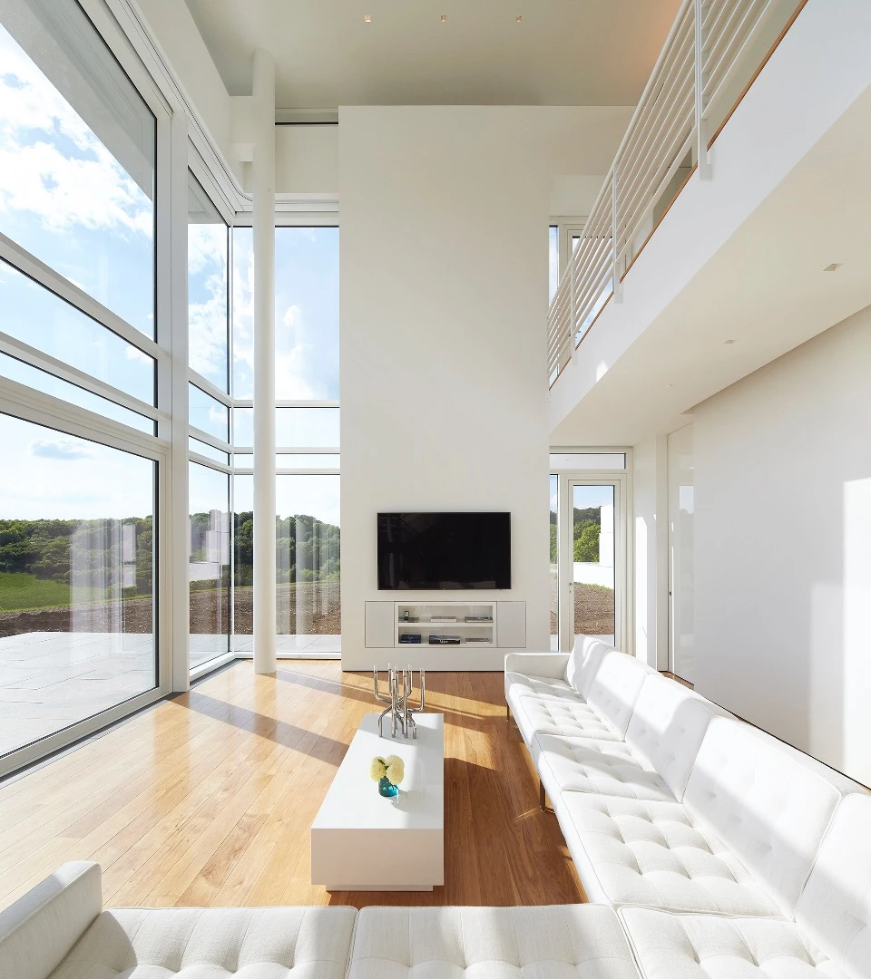 Oxfordshire Residence's interior is beautiful, clean, and light