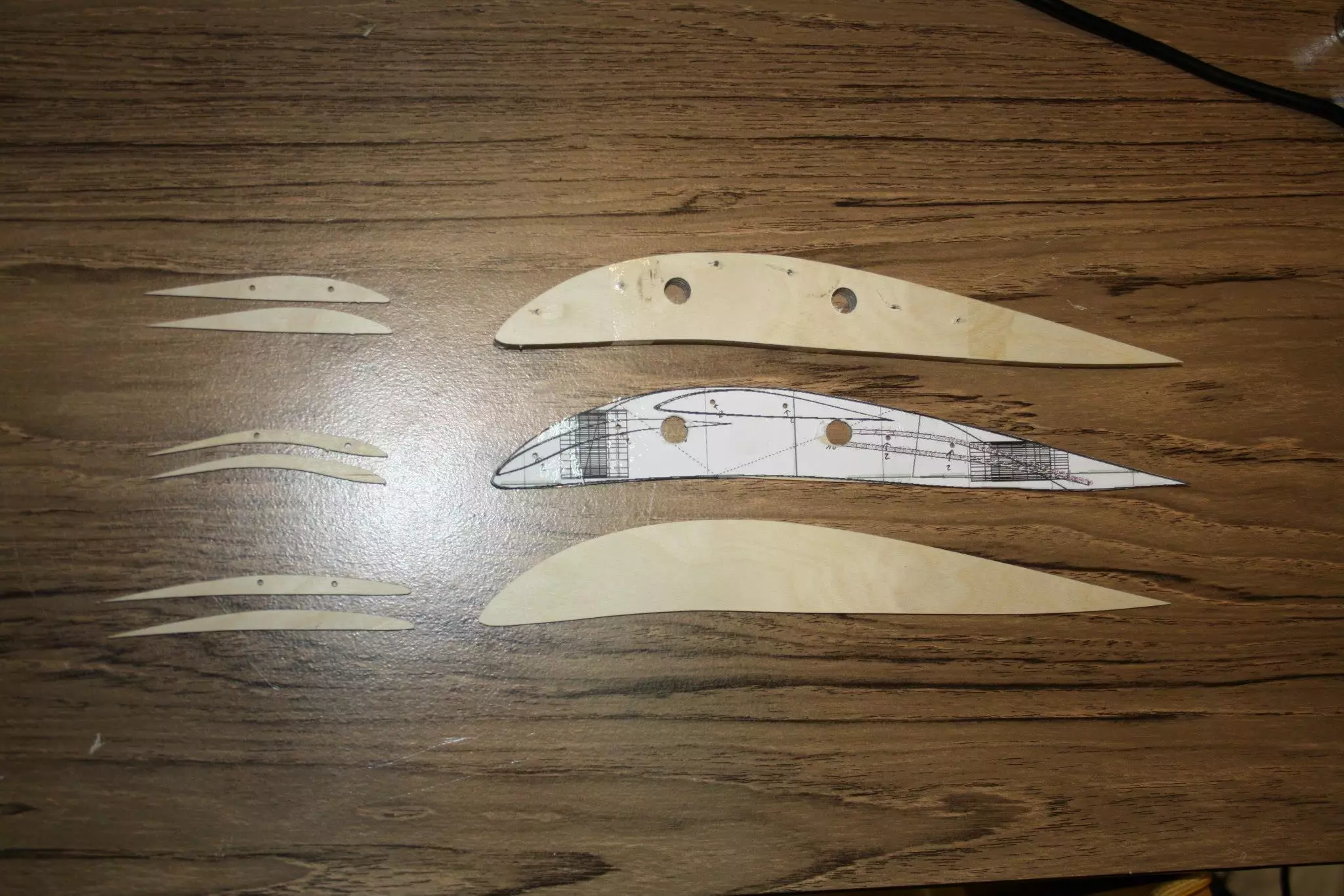 Start of assembly of outer and main wings