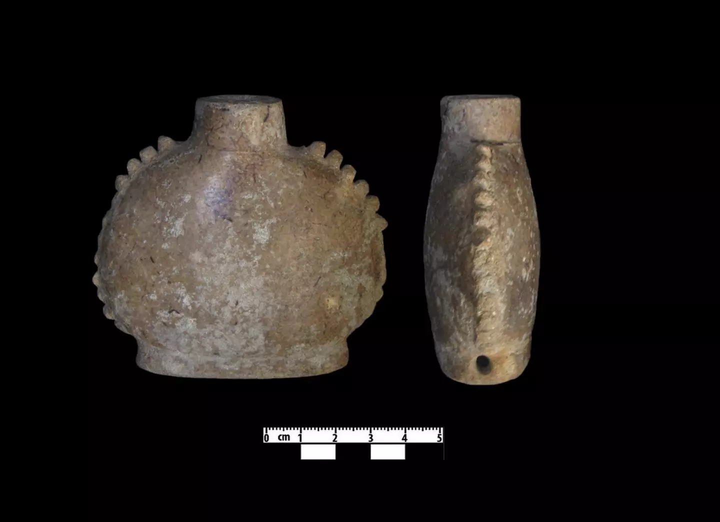 The Maya vessels dated between 750 CE and 900 CE from which residues were taken