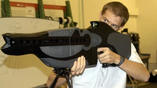 The Personnel Halting and Stimulation Response rifle or PHaSR is the predecessor to the Thermal Laser System