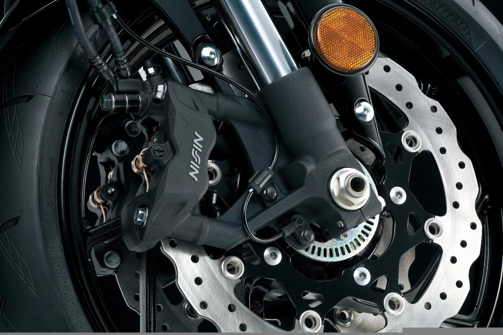The 2017 Suzuki GSX-S750 brakes courtesy of new Nissin radial calipers