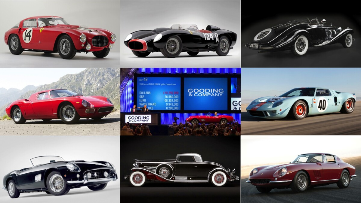 The other nine cars which had broach the $10 million dollar mark prior to Pebble Beach in August 2015 are a 1953 Ferrari 340/375 MM Berlinetta ($12,745,707 at Villa d'Este, Italy, 2013), a 1957 Ferrari 250 Testa Rossa ($12,187,280 at Maranello, 2009), Baroness Gisela von Krieger's 1936 Mercedes-Benz 540 K Spezial Roadster ($11,770,000 @ Pebble Beach 2012), a 1964 Ferrari 250 LM ($11,550,000 @ Pebble Beach 2014), a 1960 Ferrari 250 GT Spyder California SWB ($11,275,000 at Pebble Beach 2012), a 1968 Ford GT40 Gulf/Mirage Endurance Racer used in the film "Le Mans" ($11,000,000 @ Pebble Beach 2012), a 1961 Ferrari 250 GT Spyder California ($10,894,900 at Maranello, 2008), Captain George Whittell's 1931 Duesenberg Model J coupe ($10,340,000 at Pebble Beach 2011) and Steve McQueen's 1967 Ferrari 275 GTB/4 ($10,175,000 at Pebble Beach 2014).