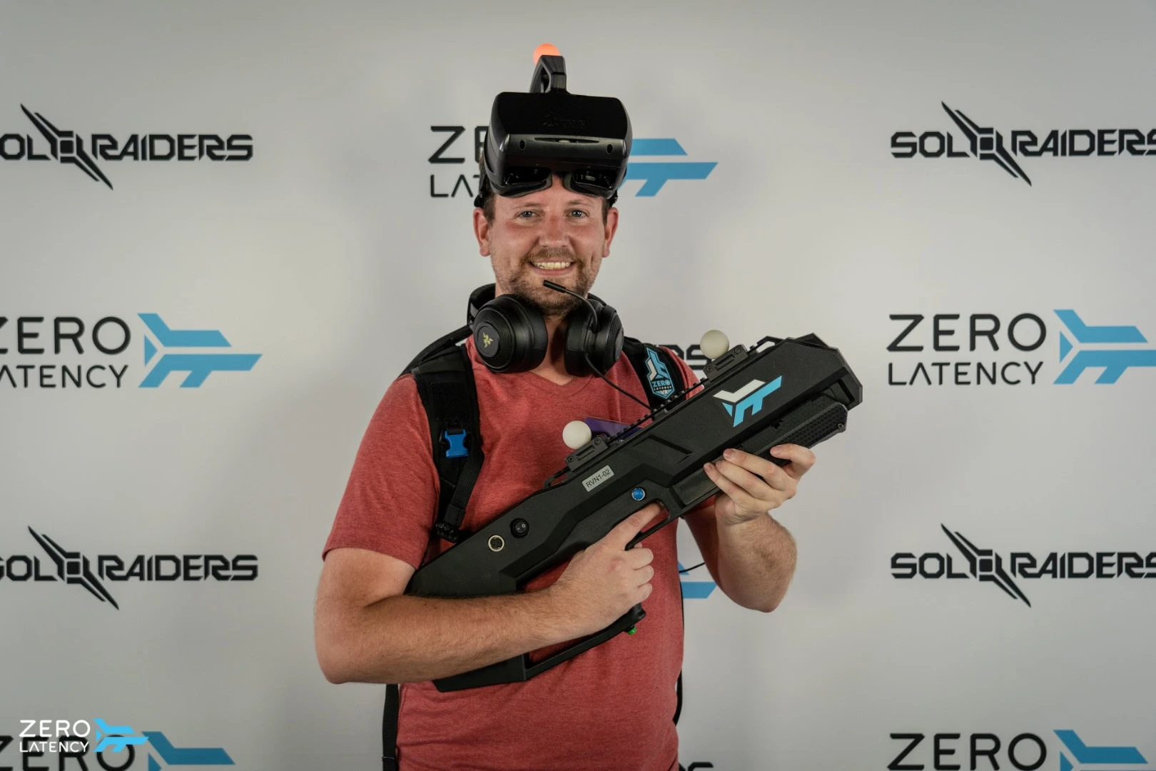 The author gears up to go hands-on with the latest game at Zero Latency