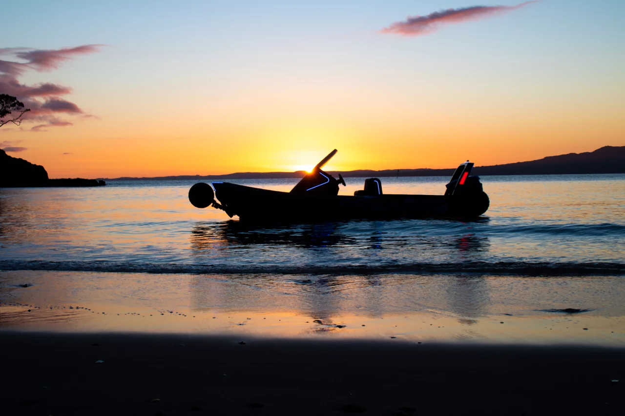 The Sealegs Electric E4 measures 7.3 meters long by 2.7 meters wide (23' 11" by 8' 10")