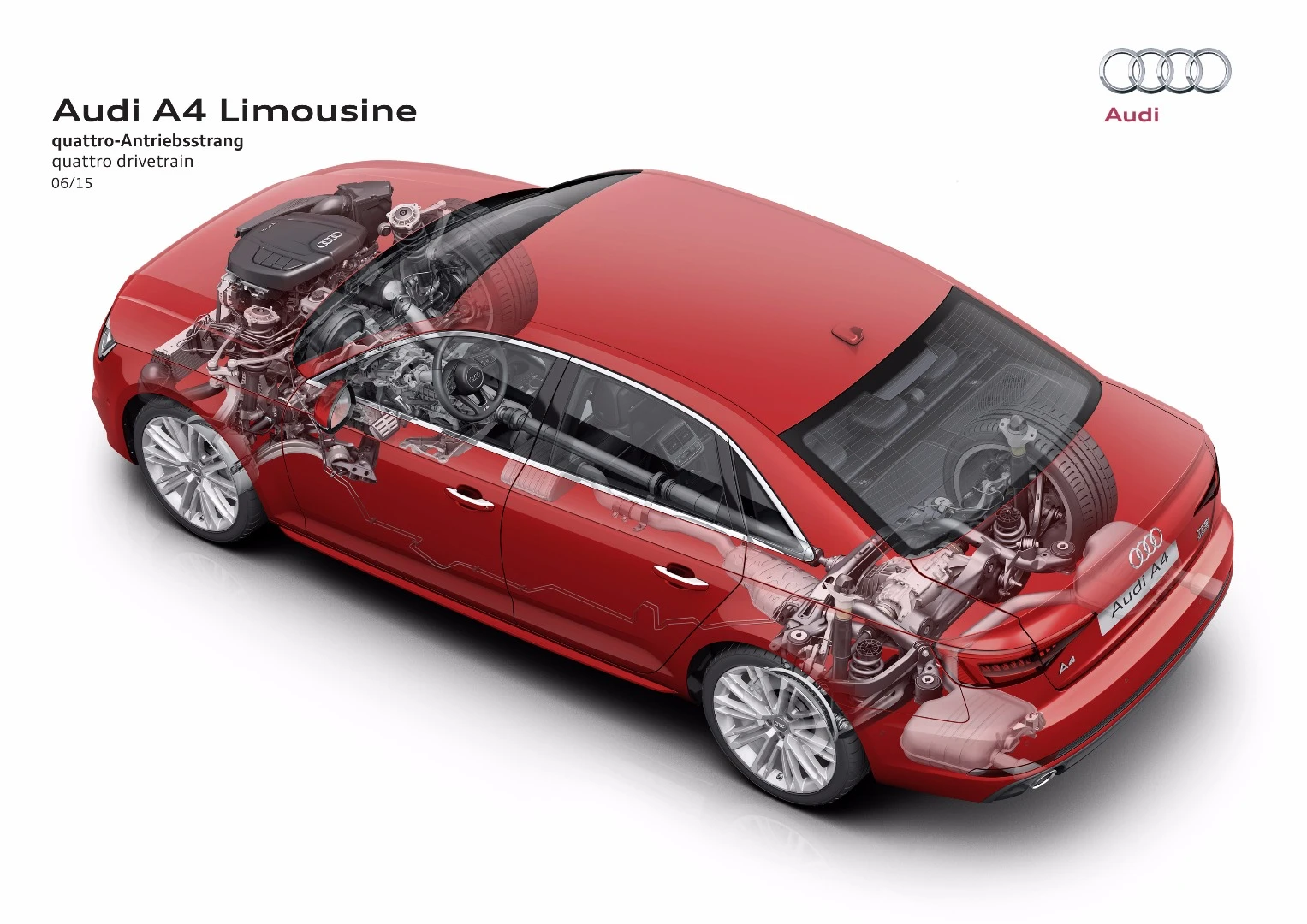 The new car can be had in Quattro or front-drive layouts