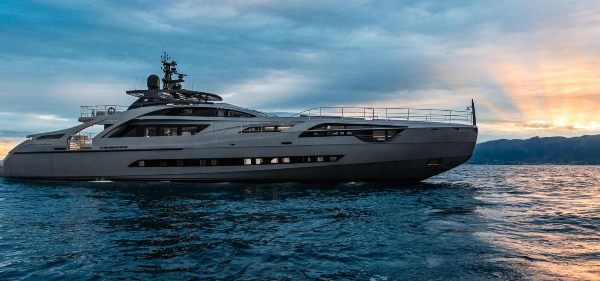 The Pershing 140 superyacht has maximum speed of 38 knots
