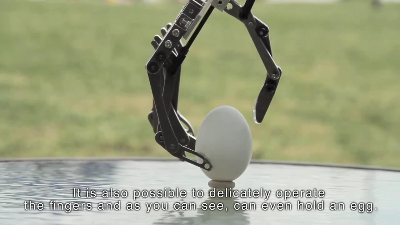 The Power Jacket MK3's fingers are delicate enough to lift an egg without cracking it