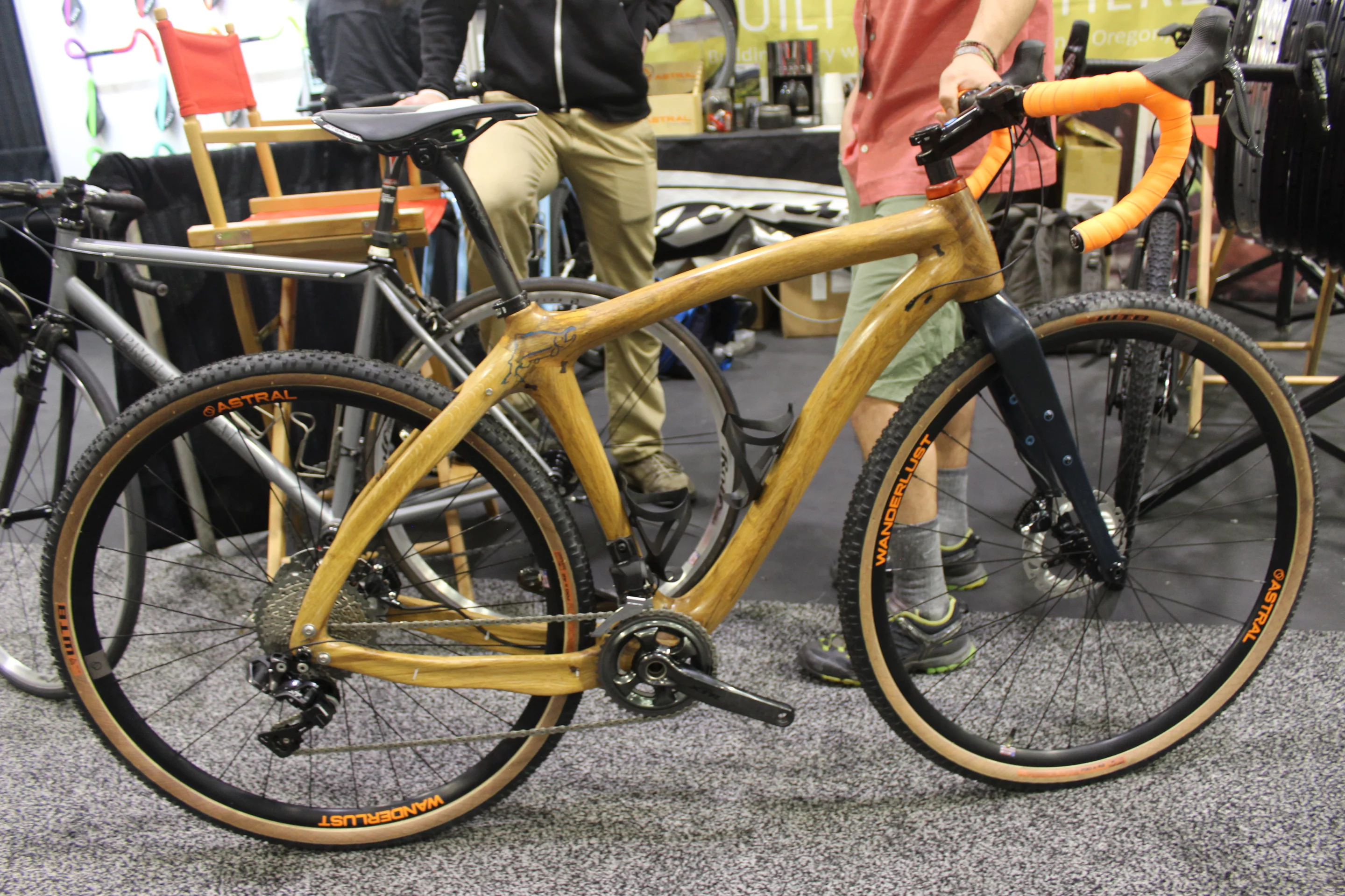 This gravel bike from Celilo Cycles looks almost as if it were hand-carved from a single piece of wood