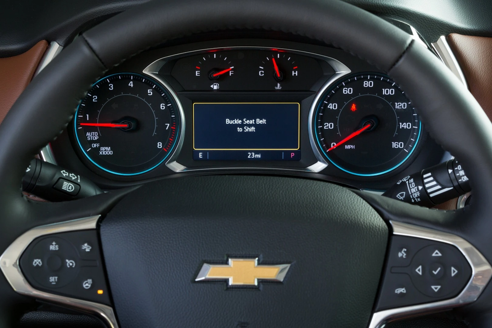 Announced today, the Buckle to Drive feature keeps the car at a standstill until the driver is all buckled up