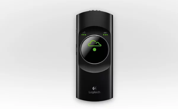 The Logitech Broadcaster Wi-Fi Webcam from above