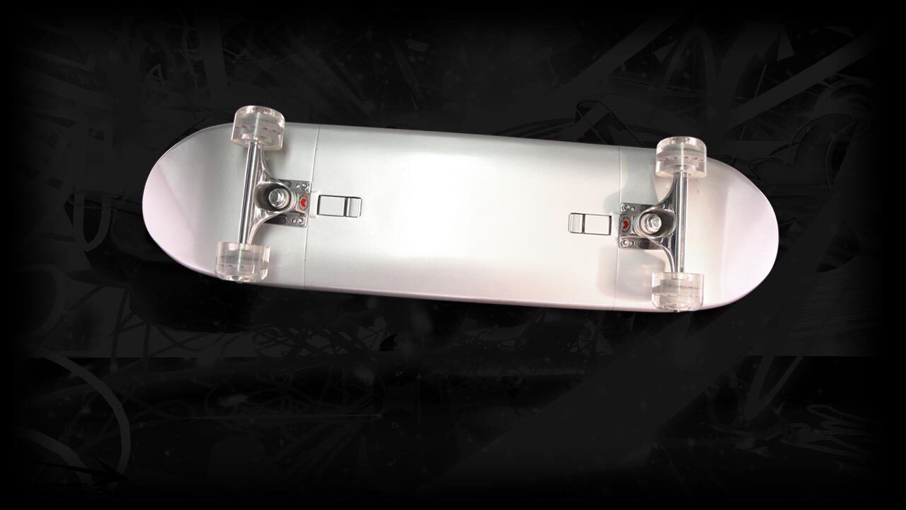 Snap folding skateboard slides in your backpack for easy transport