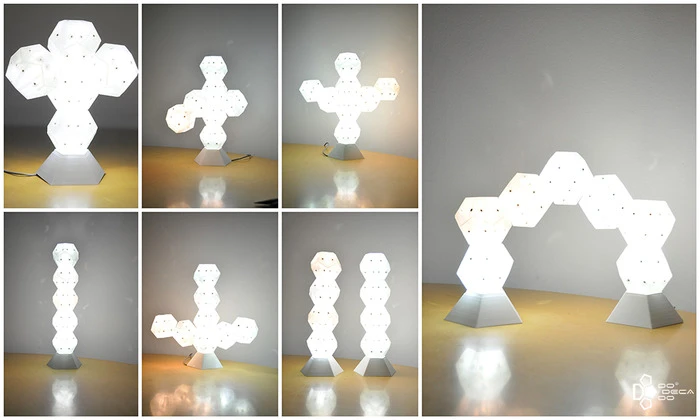 Dodecado is six colors of rearrangeable, stackable LED fun