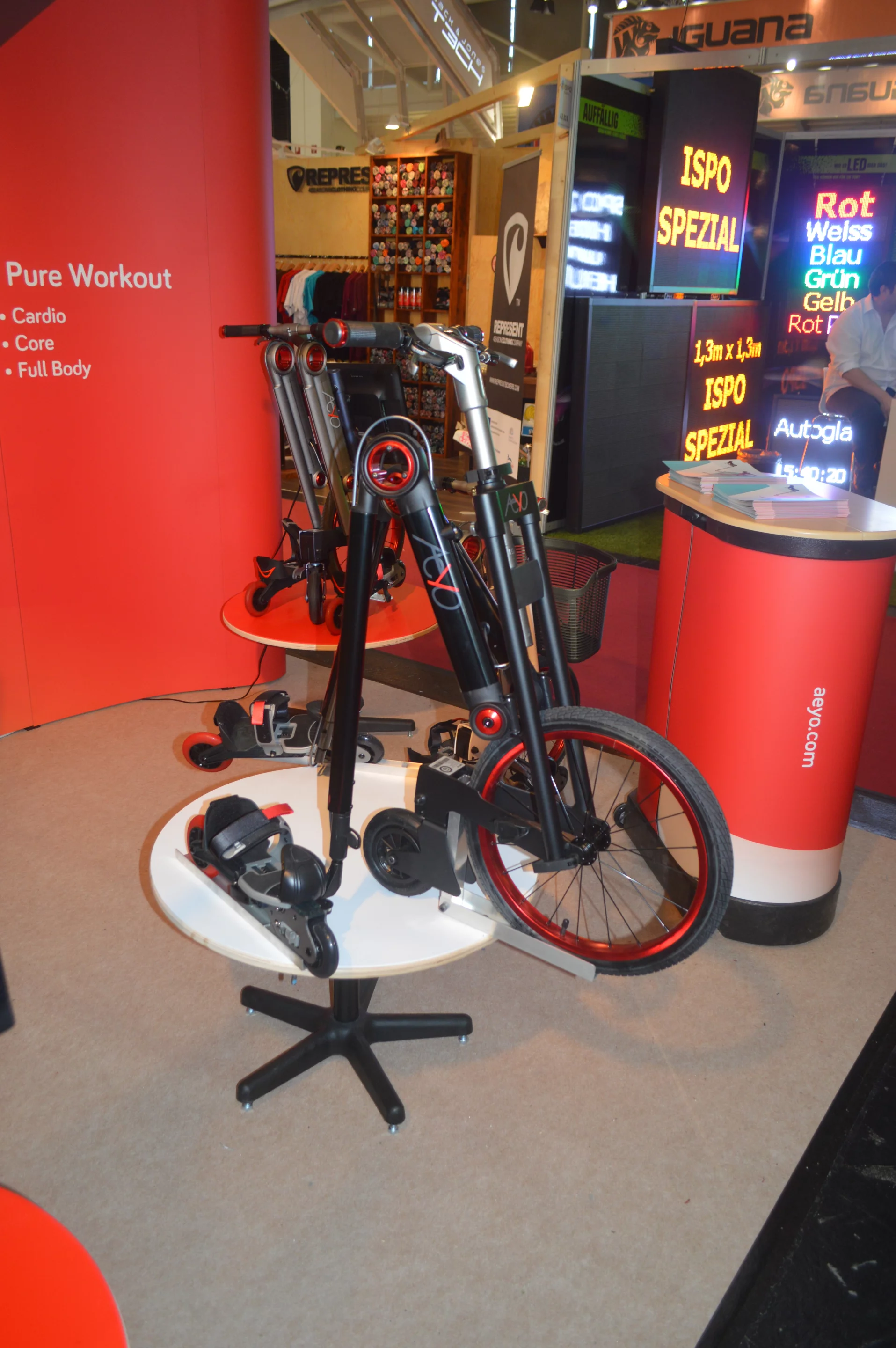 The Aeyo's handbrakes serve as an essential stabilizer