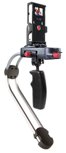 The Steadicam Smoothee uses the same principles as full-sized Steadicams to smooth the shakes out of footage shot by mobile phones and pocket camcorders