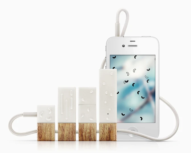 The Lapka iPhone app when in visualization mode