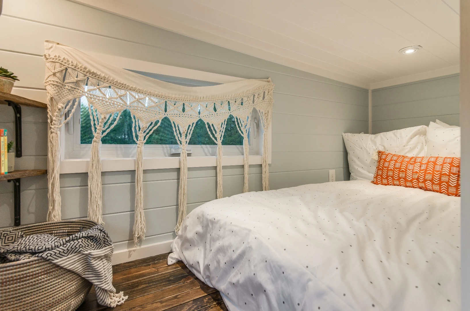 The Escher's second bedroom serves as a child's room