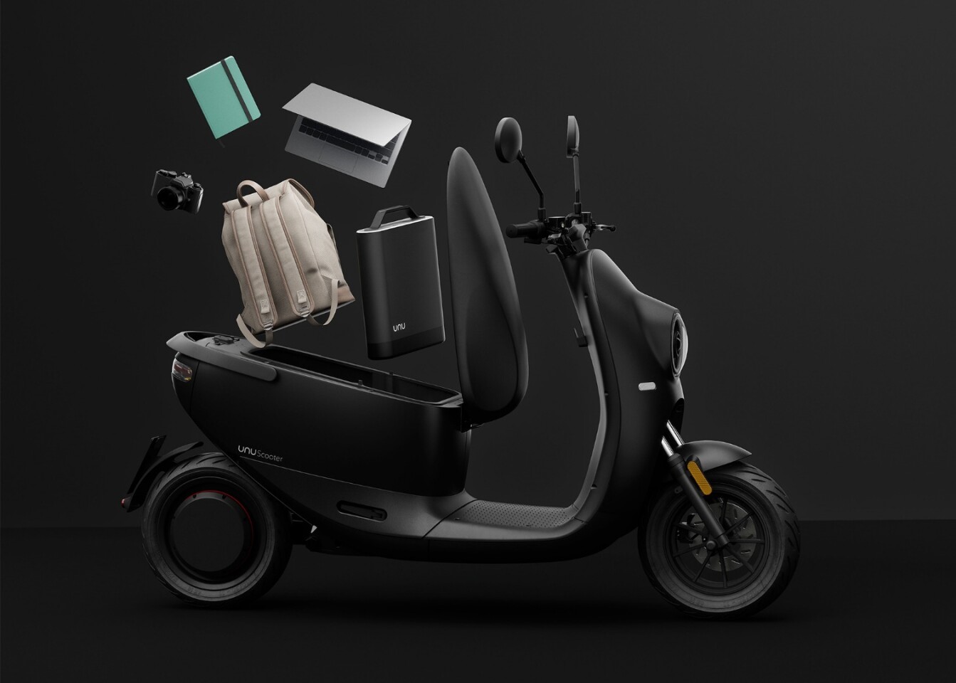 unu says that the Scooter has one of the largest storage spaces in the electric scooter segment