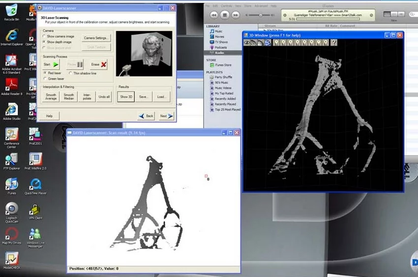 David scan software and motorcycle scan