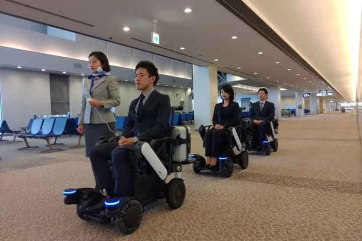 To begin with, ANA staff will accompany the wheelchairs and serve as guides