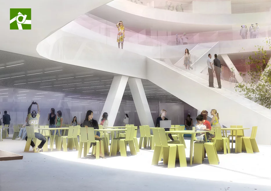 A BIG visualization of its Faroe Islands Education Center (Image: BIG)