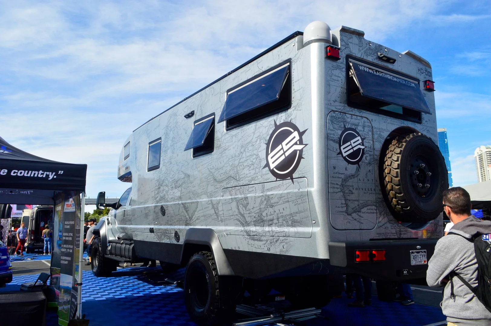 The XV-HD includes space for up to six people, and luxuries like an entertainment system, washer/dryer and marble counters