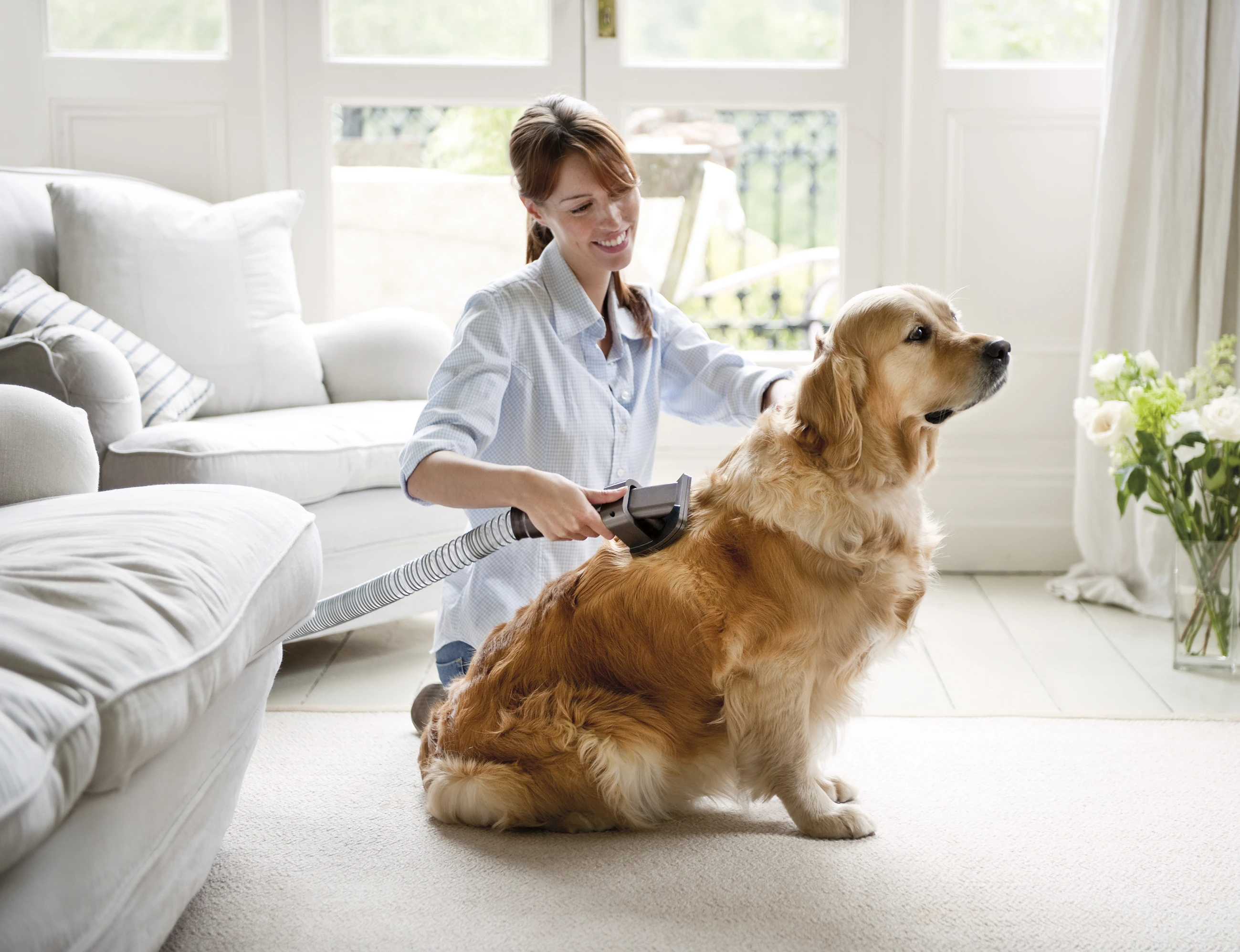 With the Dyson Groom tool, dog hair on the floor and furniture could be a thing of the past