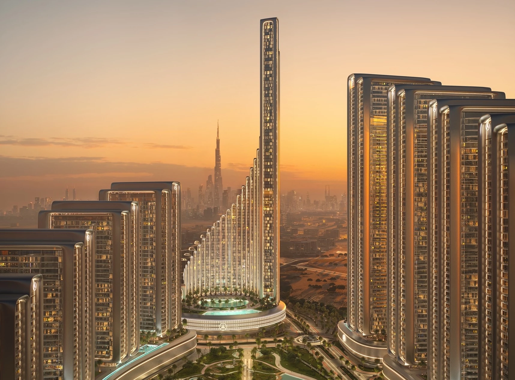Mercedes‑Benz Places | Binghatti City is an ambitious development that will consist of 12 skyscrapers and 13,000 homes