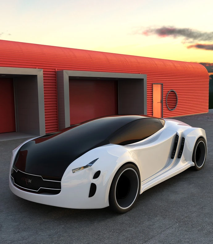 3D rendered with backgrounds