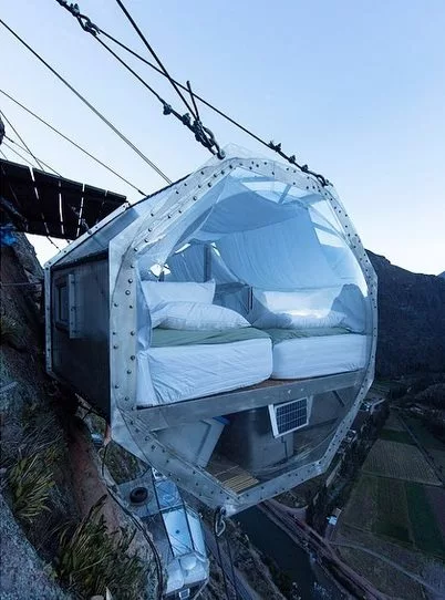 Curtains provide privacy if needed