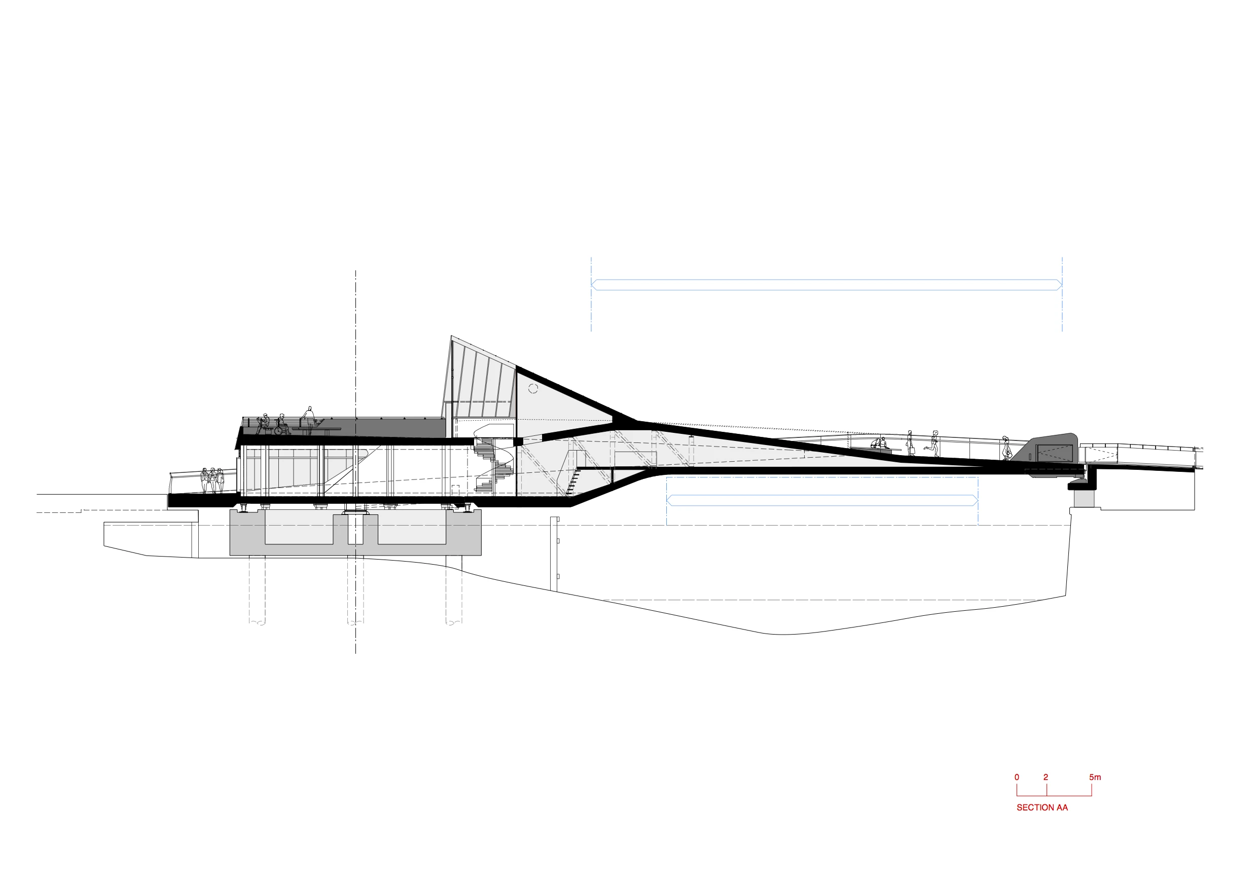 Architectural drawing of the River Hull Footbridge (Image: McDowell+Benedetti)