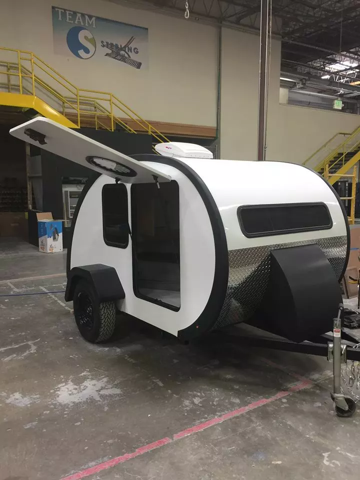 Bean trailer in the shop