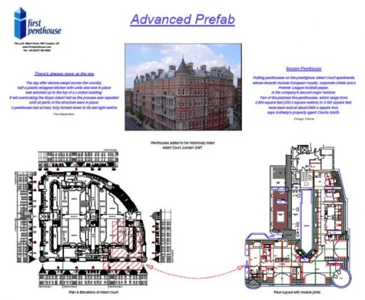 First Penthouse builds bespoke skyward extensions that perfectly match the character of the existing building and can add an entire floor to your building in 24 hours.