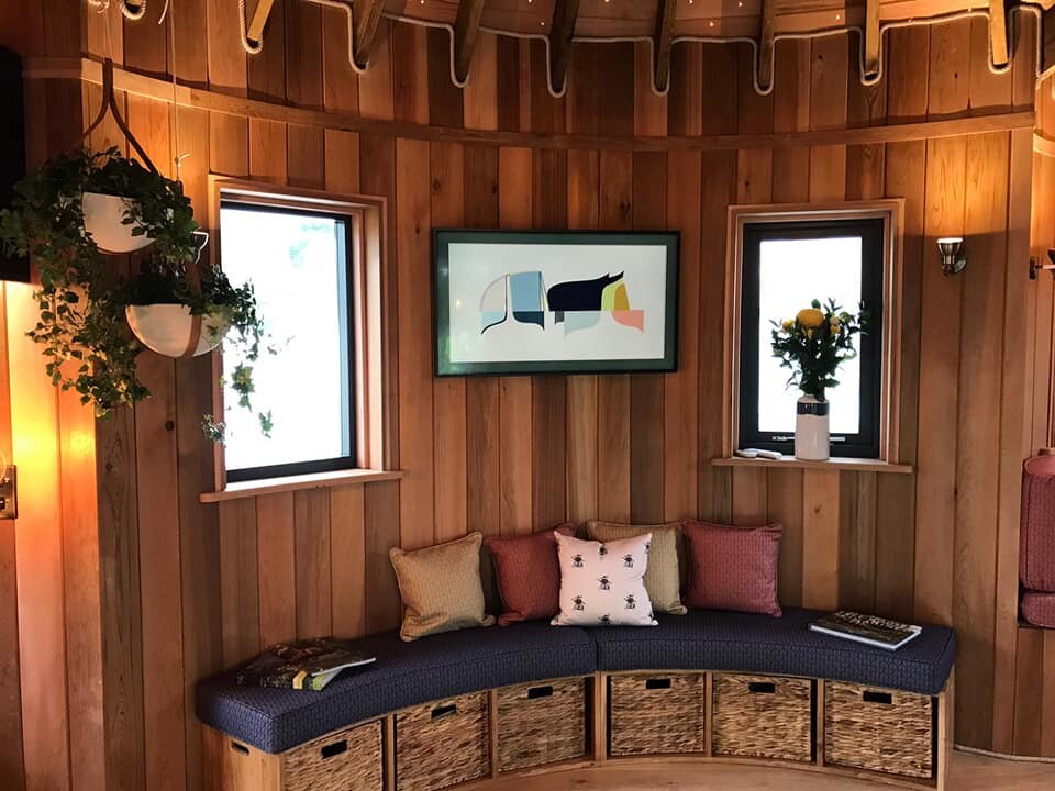 Gorgeous interior of the treehouse is designed for play
