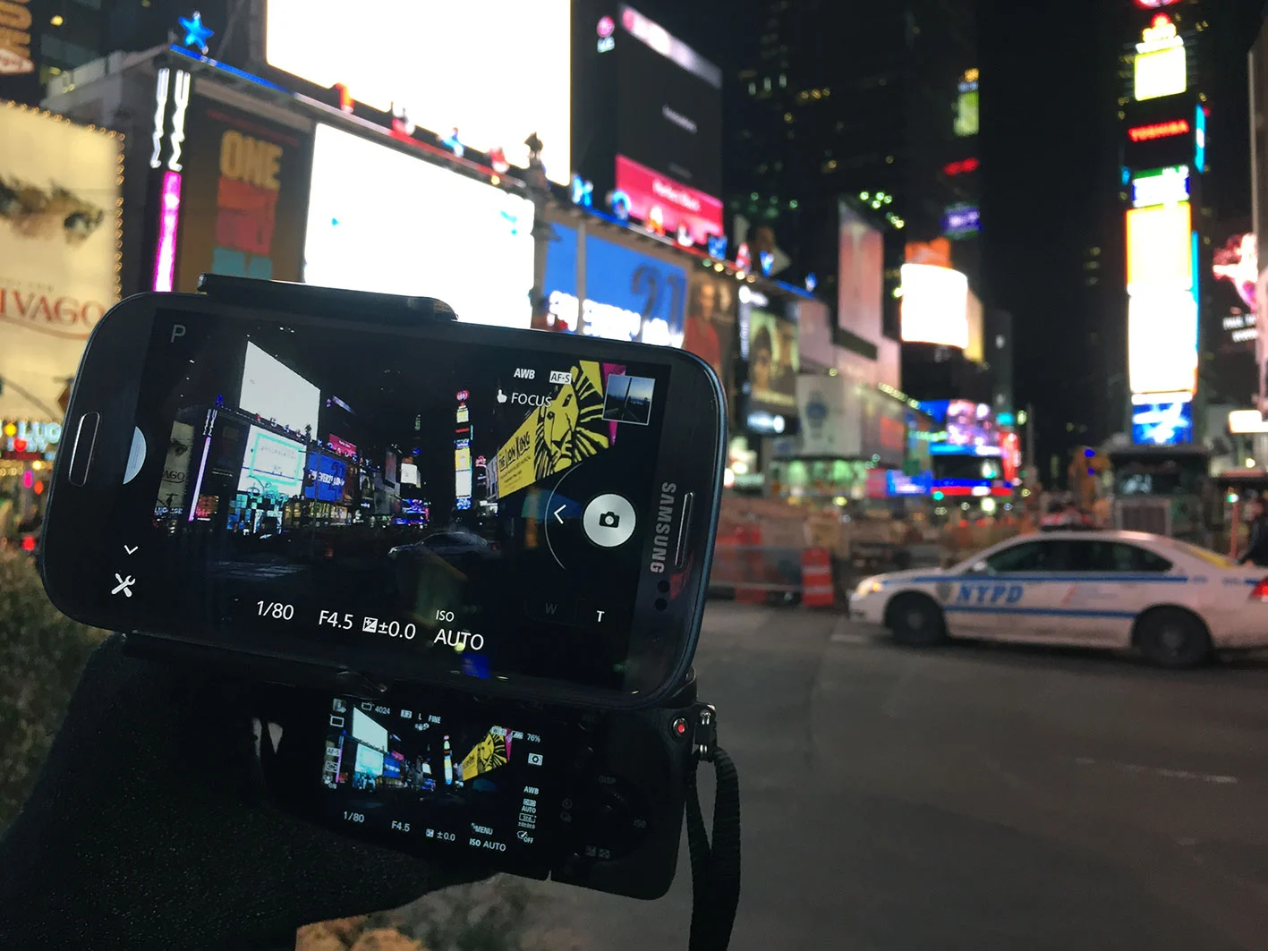 The Camlet Mount allows you to edit photos on your tablet or phone's screen