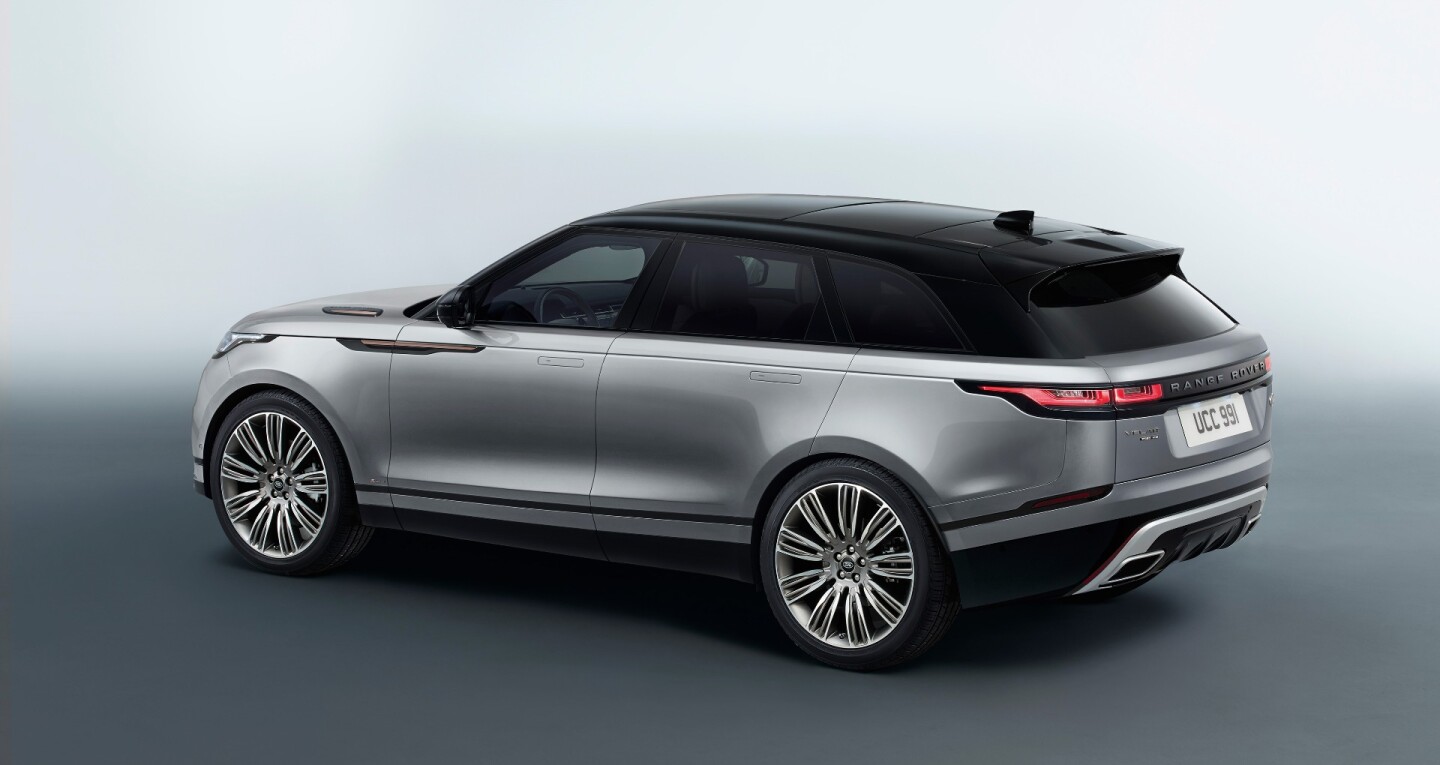 Wheels up to 22-inches are optional on the Range Rover Velar