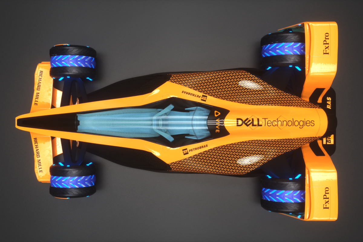 McLaren's vision for a 2050 electric F1 car