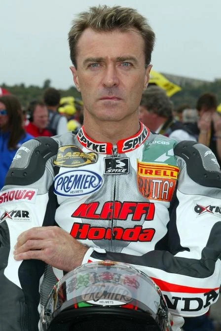 Still the scariest bloke out there - Chili rode his usual gutsy race, with a pinned collarbone, finished both races exhausted and gave the usual honest result!