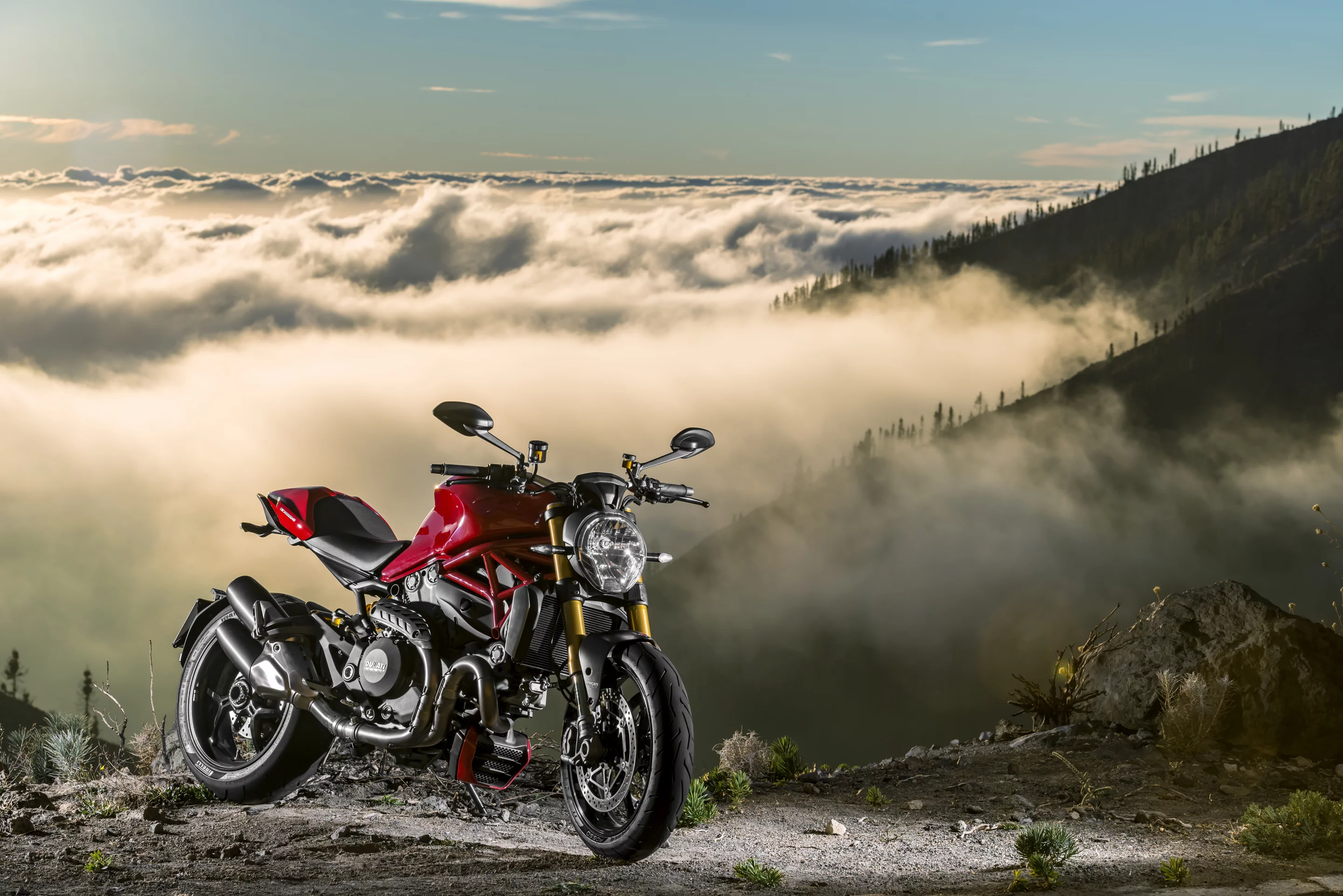 The 2014 Ducati Monster 1200 boasts an exclusive S model with 145hp and a ride-enhancing 92ft-lb of high-accelerating torque, wrapped in a chassis that tips the scales at 182kg (401lb) dry.